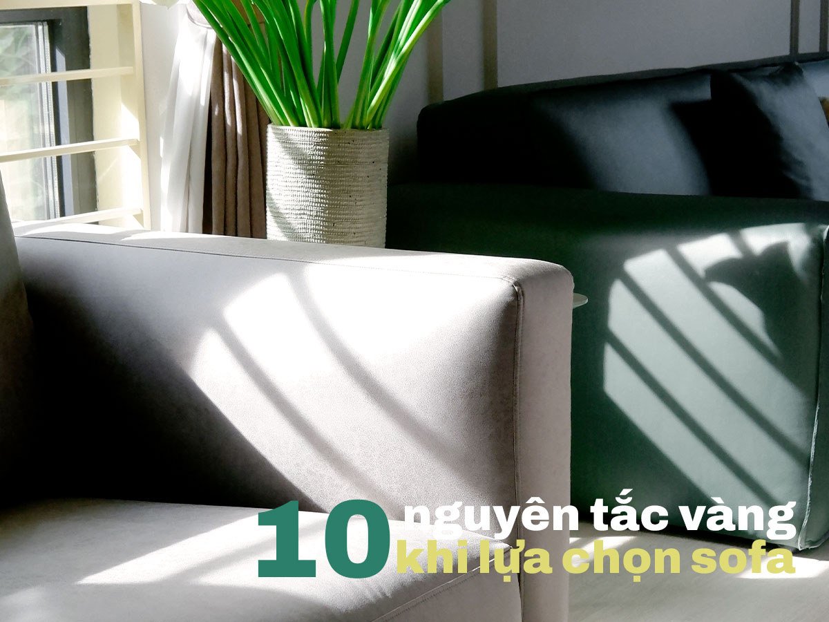 10 nguyên tắc vàng khi lựa chọn sofa