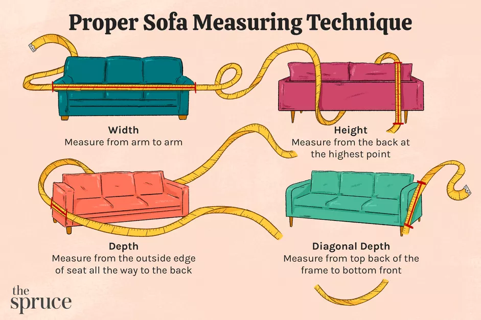 Cách đo ghế  SOFA chính xác
